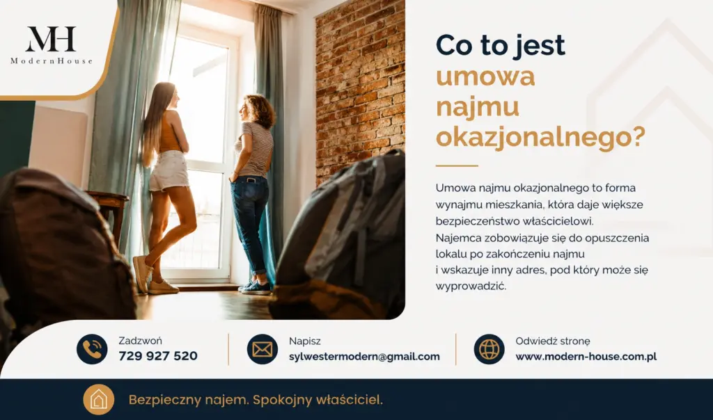 Umowa najmu okazjonalnego - czym jest i dlaczego chroni właściciela mieszkania