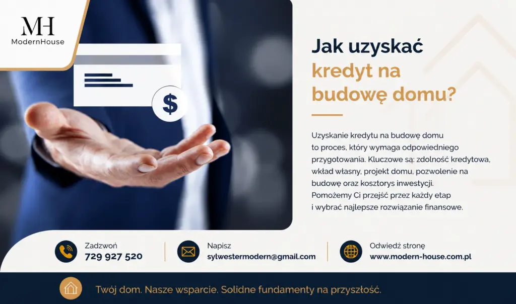 Jak wziąć kredyt na budowę domu - krok po kroku od działki do odbioru